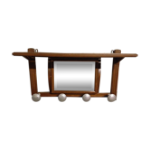 Portemanteau Art déco avec miroir basculant