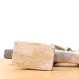 Moroccan anthropomorphic stone candle holder, 70s