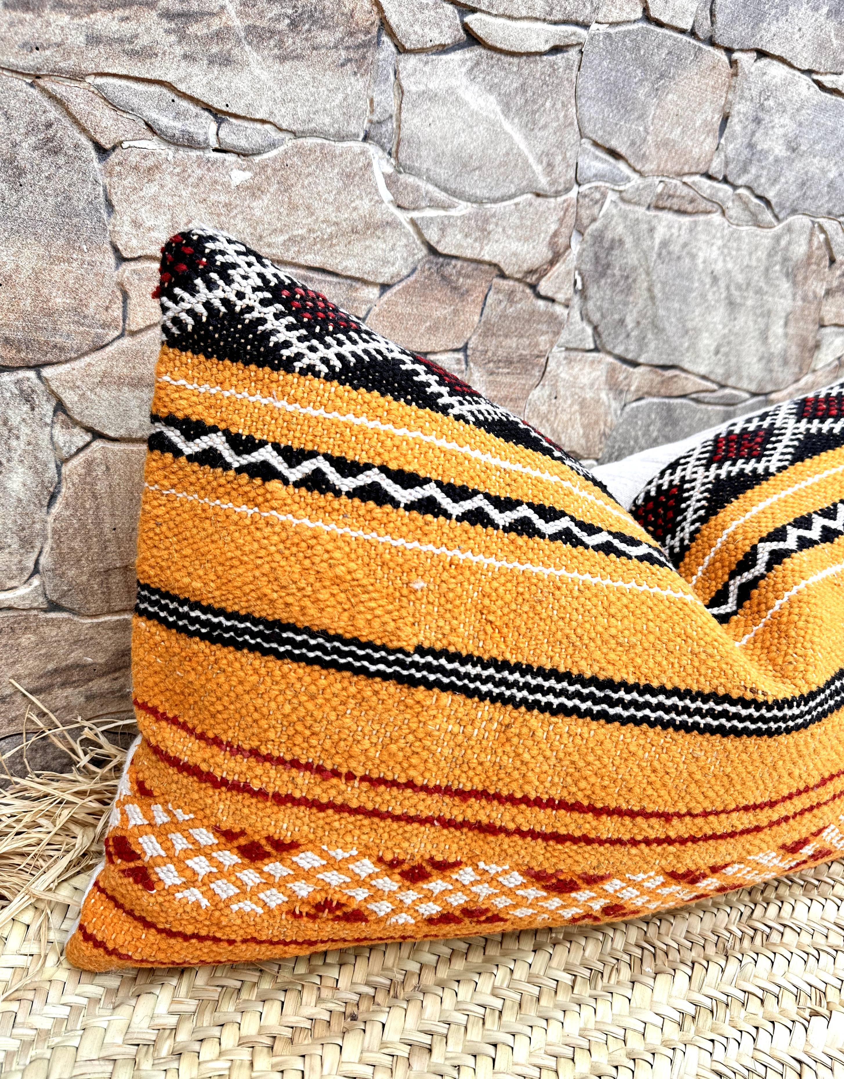 Vintage Berber Pillow Moroccan Cushion Cover Wool