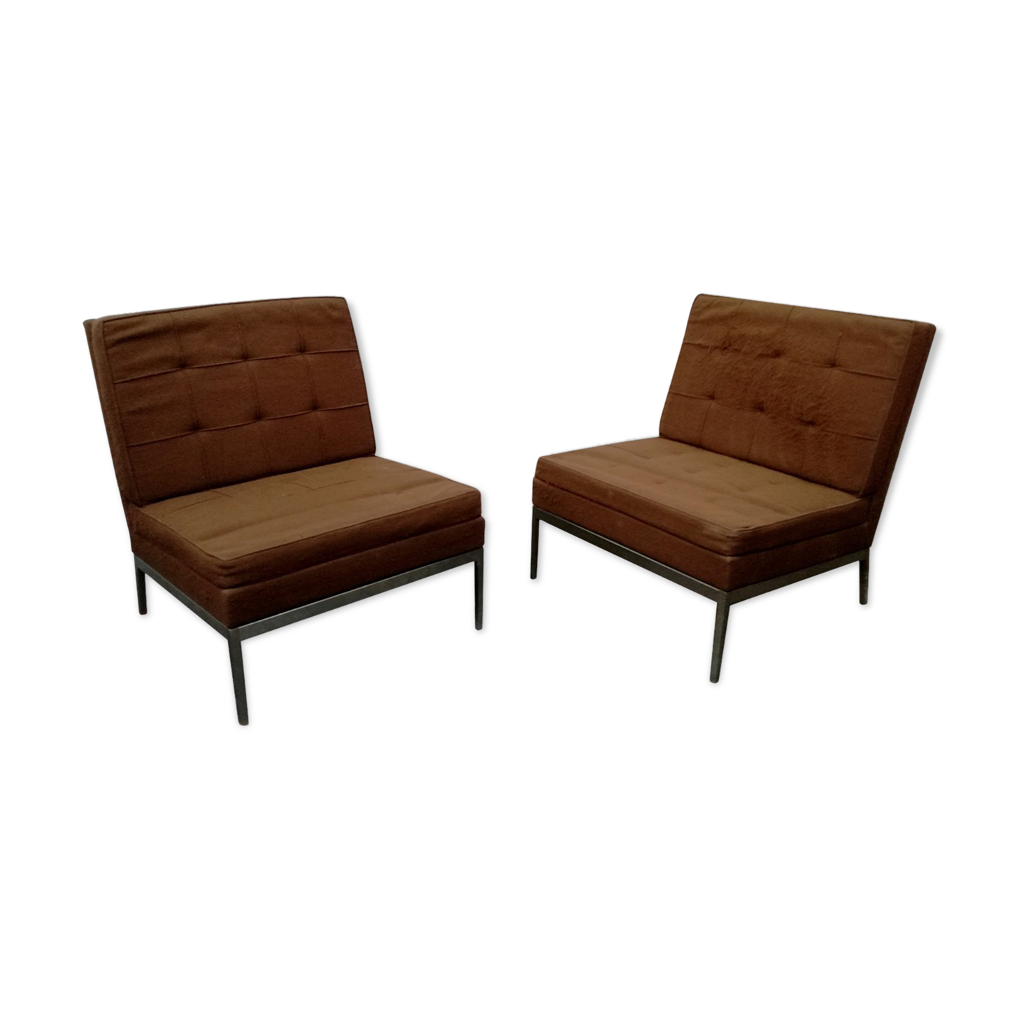 Pair armchairs by Florence Knoll 1960s