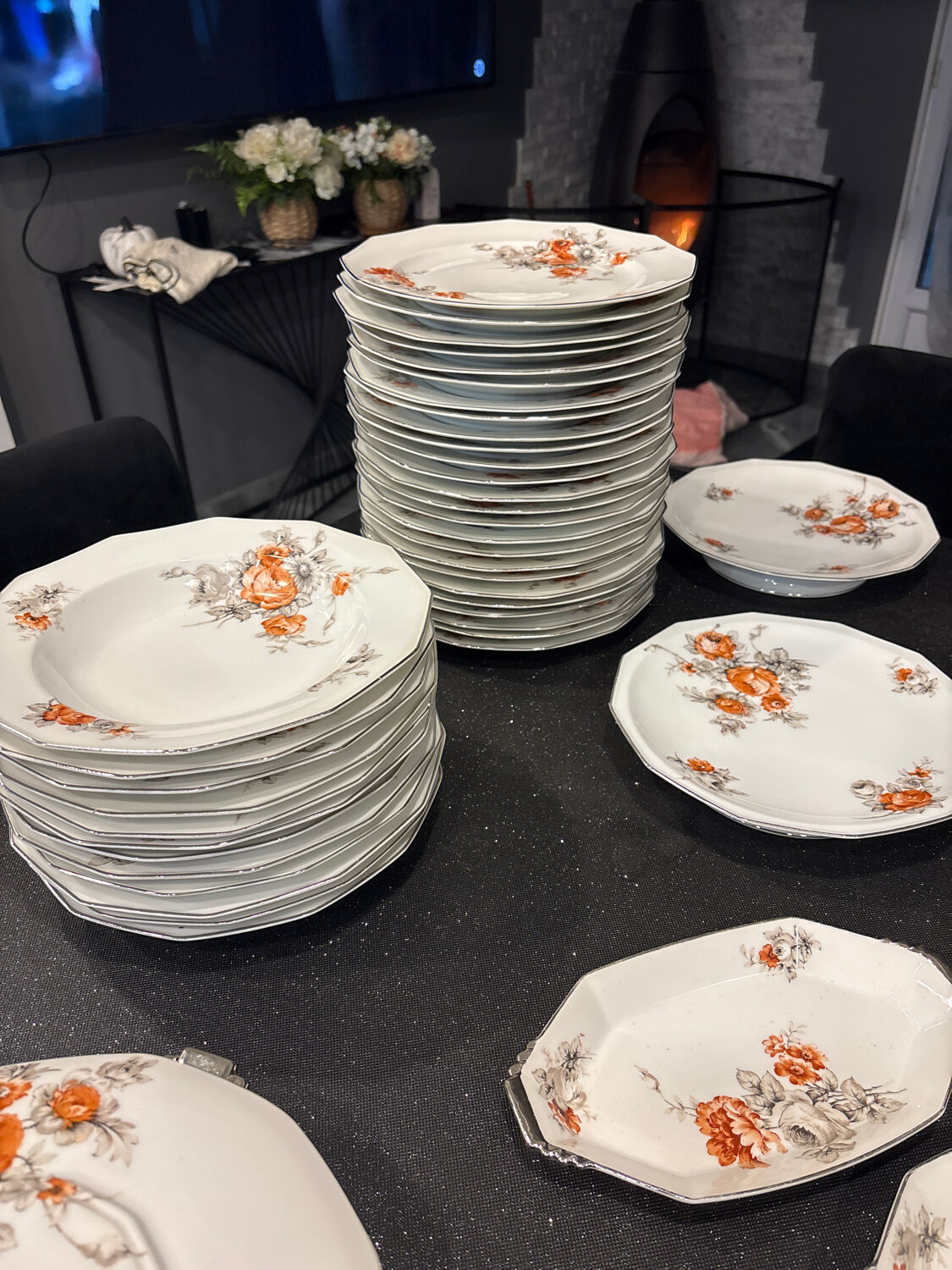 B&C Limoges porcelain tableware, France