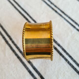 Set of 6 brass towel rings