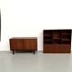 Teak and brass bookshelf designed by Peter Løvig Nielsen, CI.