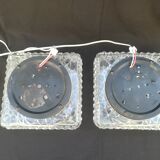 Pair of square ceiling lights