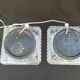 Pair of square ceiling lights