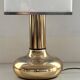 Italian metal table lamp with perspex lampshade, 1970s