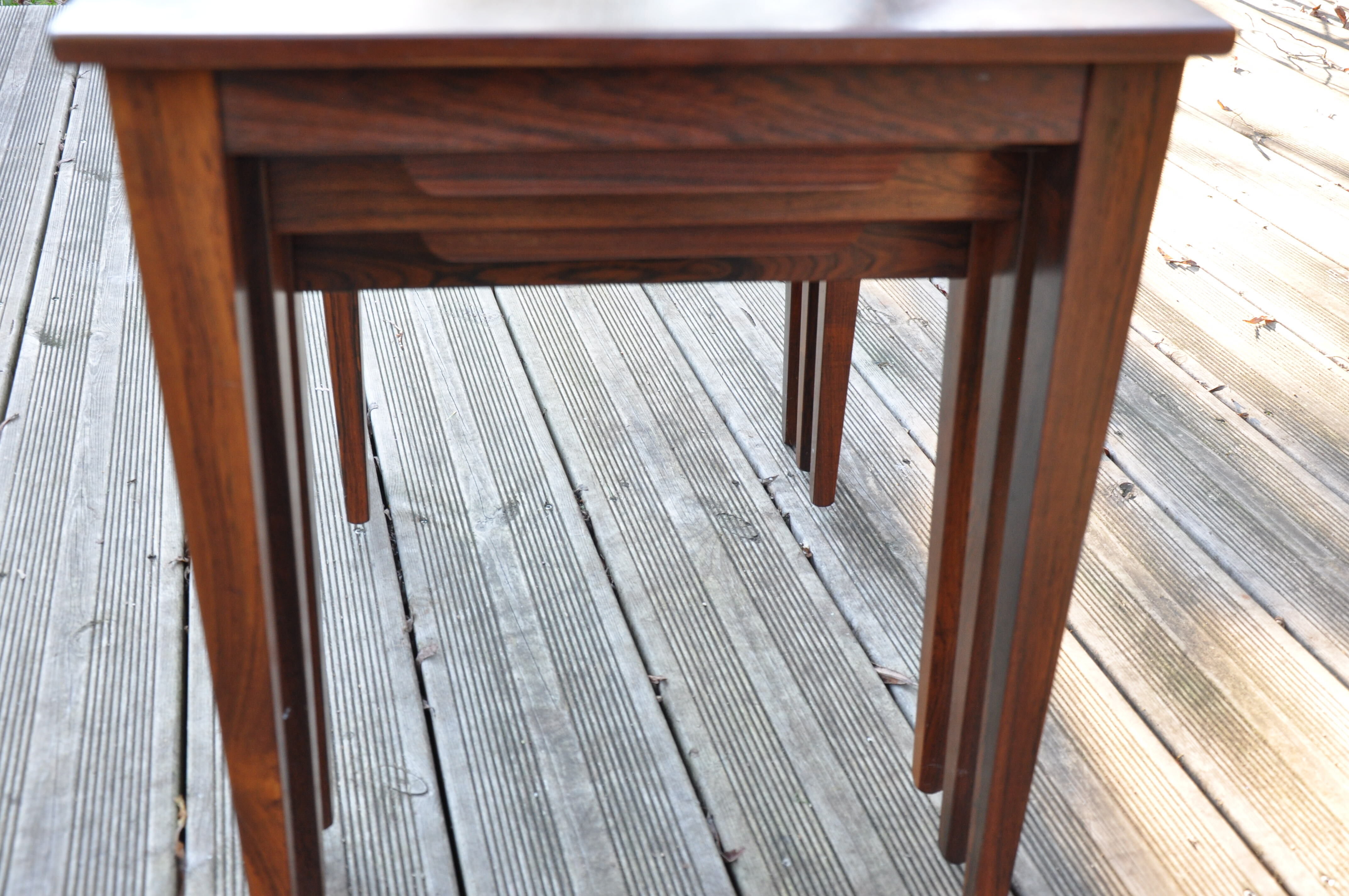 Kvalitet pull-out tables scandinavian 60s rosewood