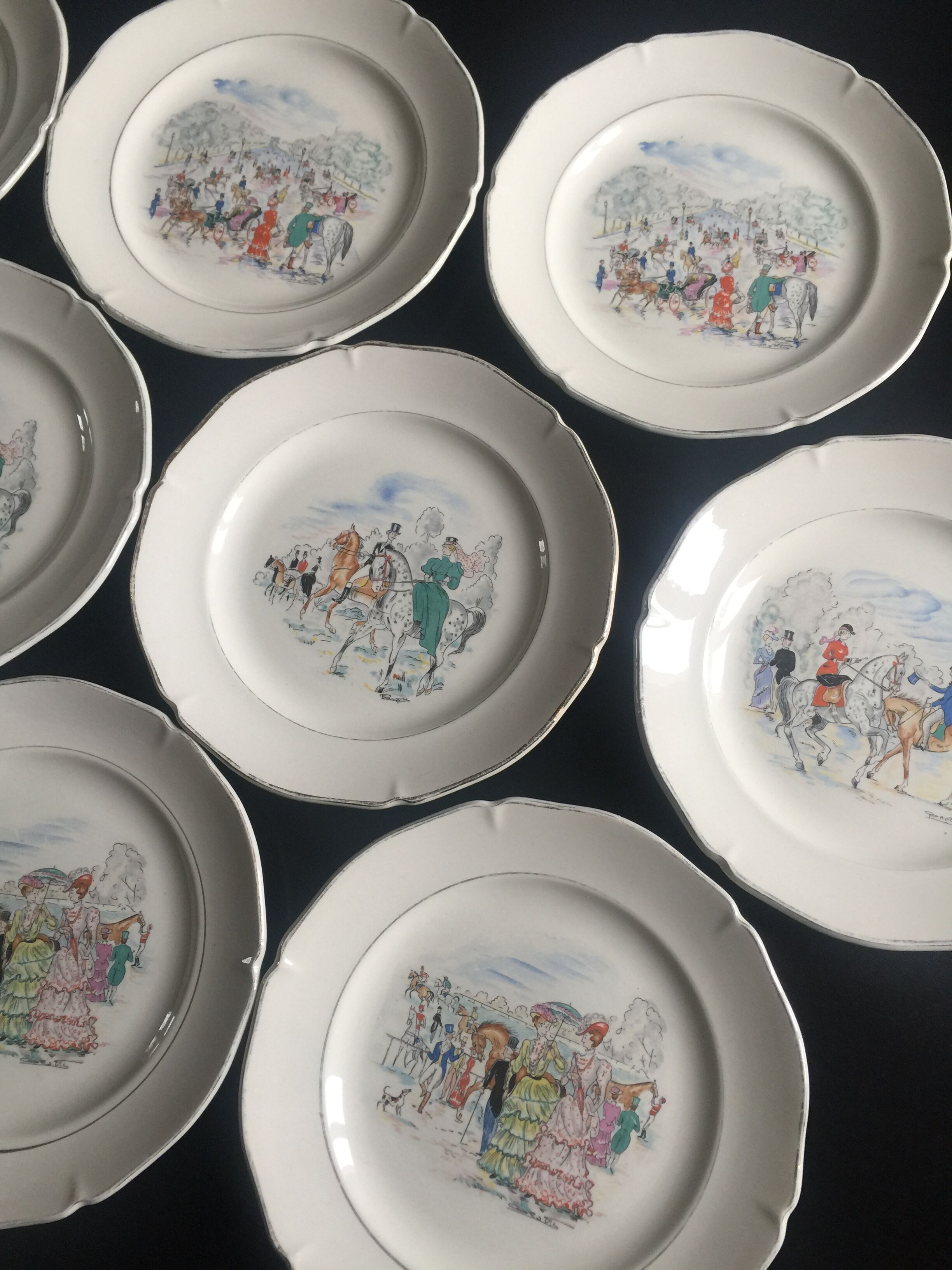 St Amand Longchamp plates