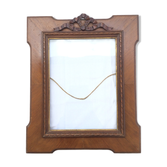 Louis XVI style wooden frame and its glass