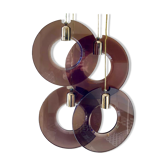 Set of suspensions circles Plexiglas habitat 1990