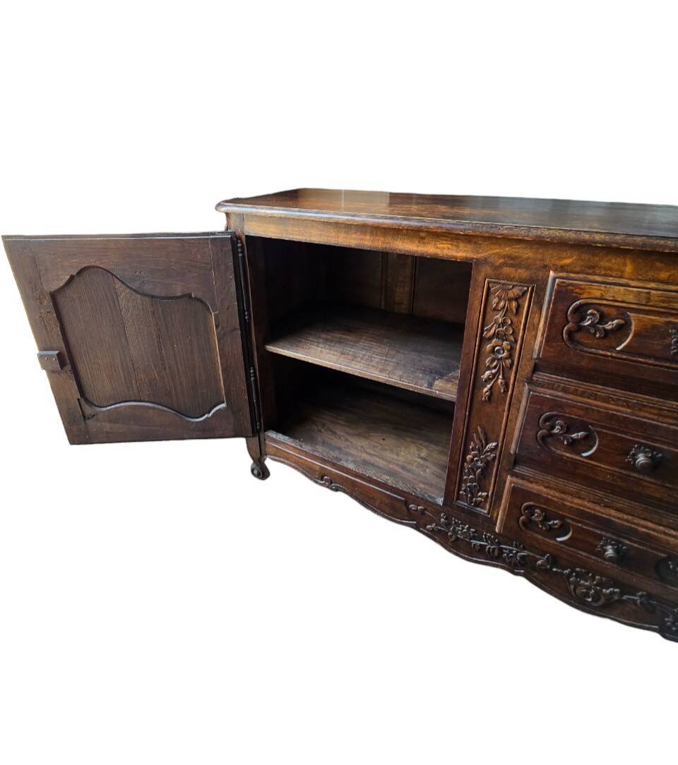 Antique solid carved sideboard