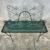 Vintage wrought iron magazine rack, Matego.