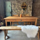 Old solid wood table