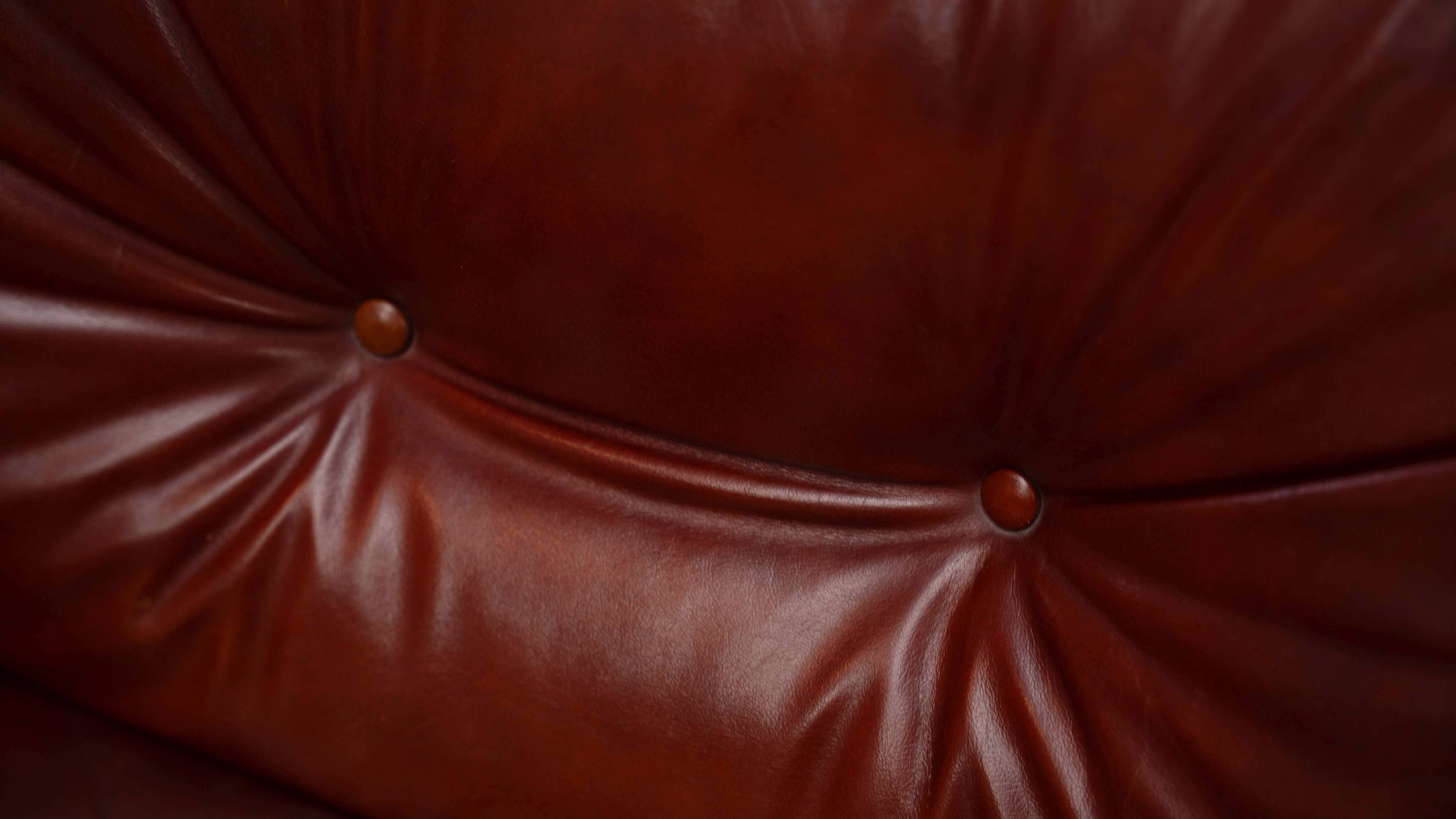 Set of two leather Sapporo lounge chairs by Mobil Girgi