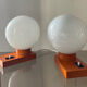 Paire de lampes vintage des années 70