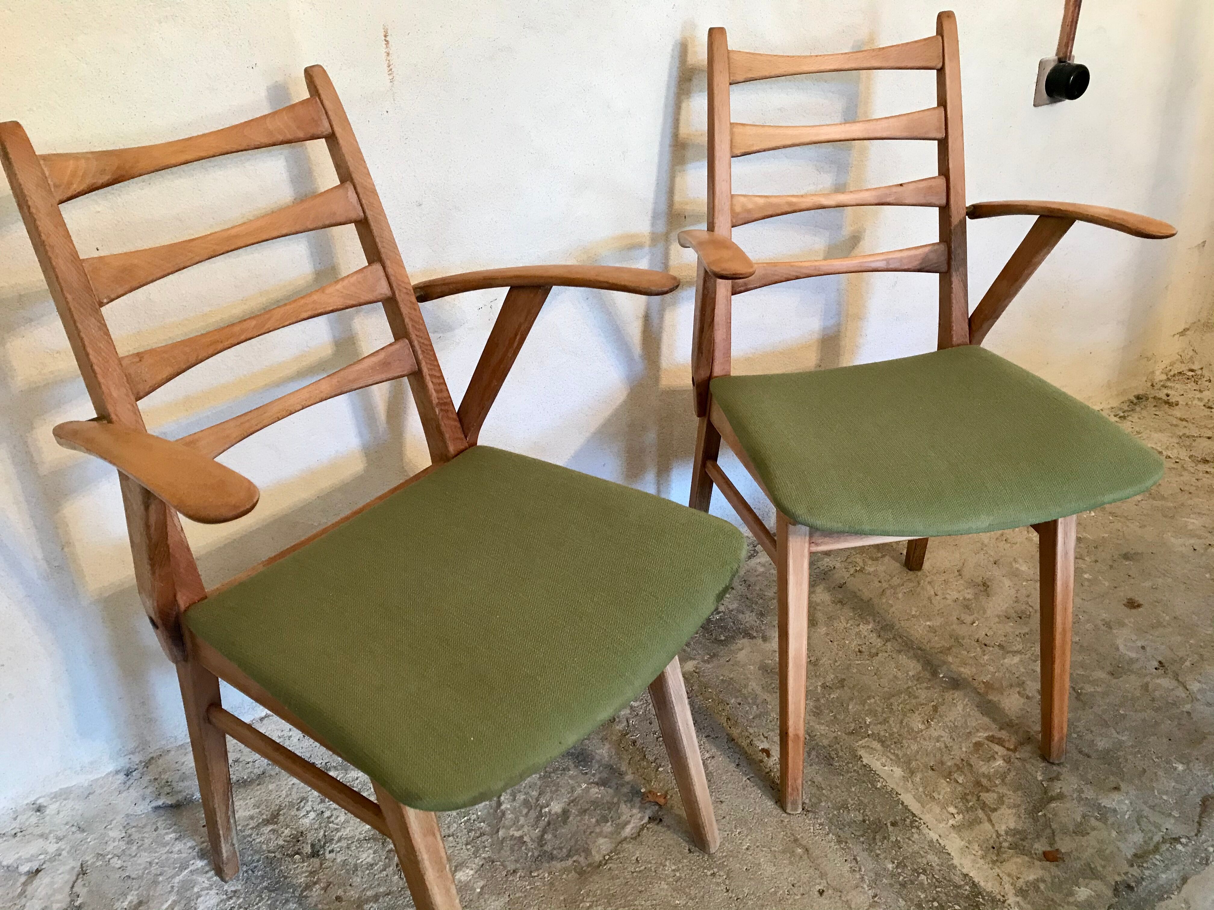 Paire de chaises vintage 1960’s style scandinave