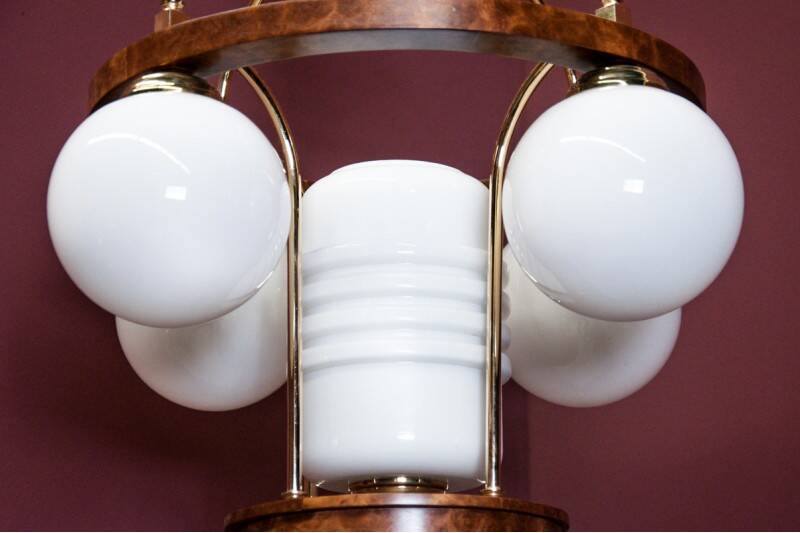 Art Deco chandelier, Poland, 1940s