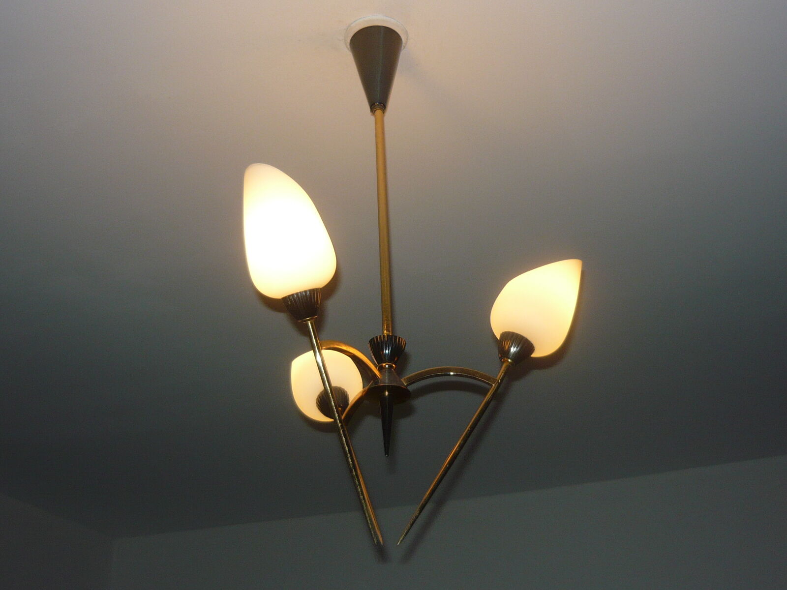 Chandelier vintage 3 fires