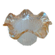 Vintage iridescent amber glass lampshade – tulip