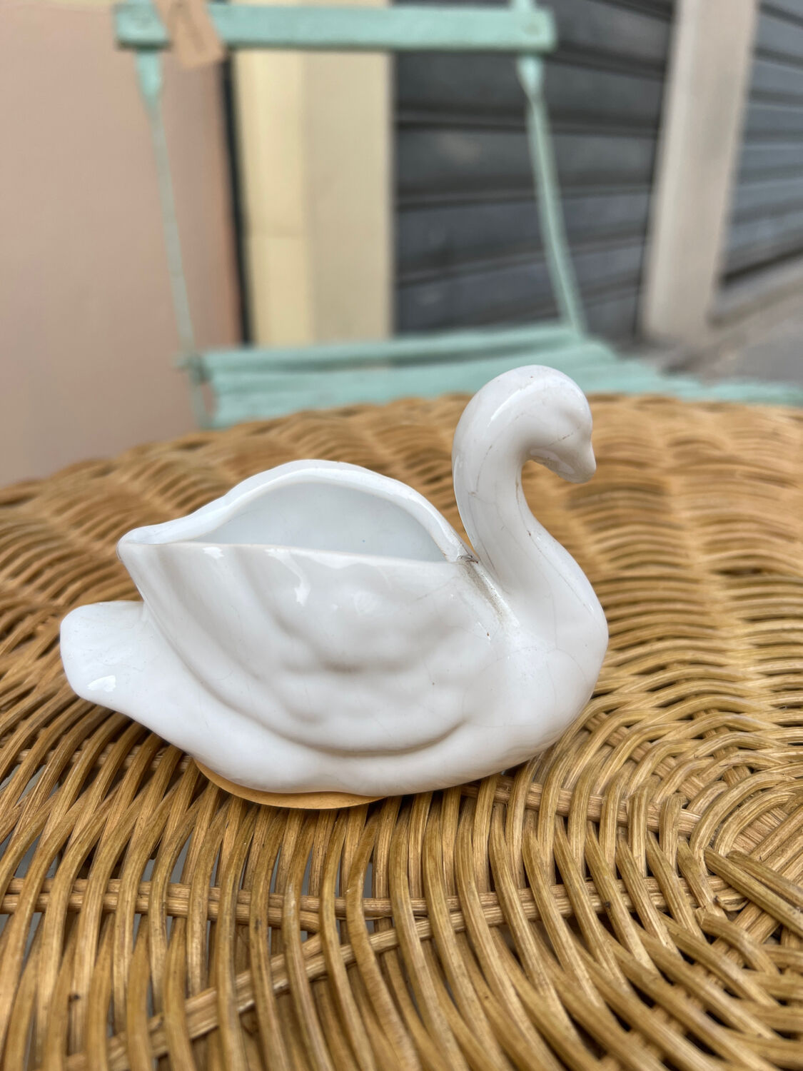 Porcelain swan