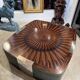 Table basse de style Art déco en ébène de Macassar, vers 1970