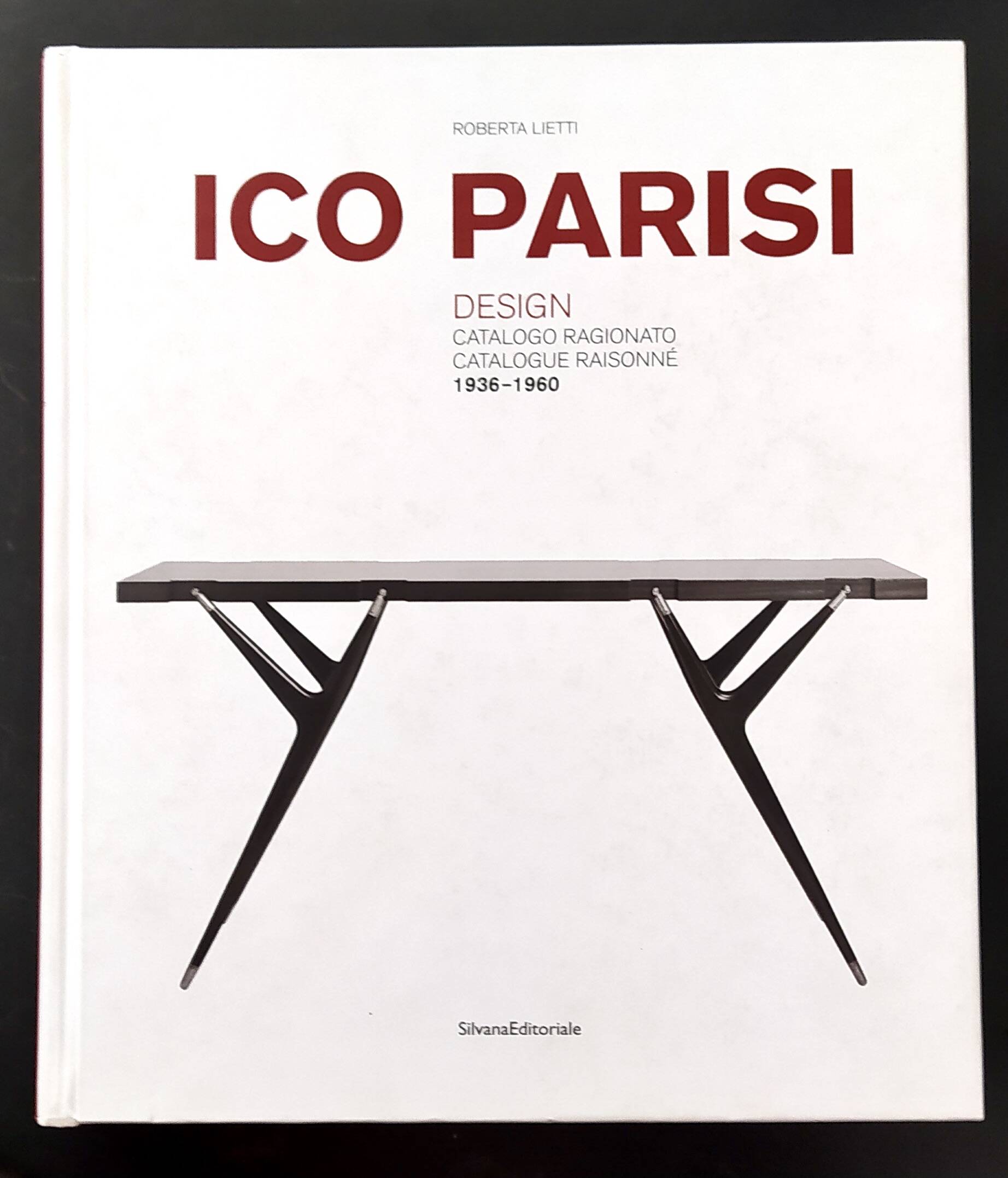 Set of Six Walnut Dining Chairs with Orange Fabric in the Style of Parisi