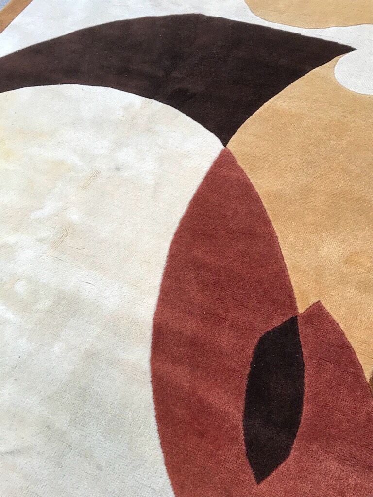 Beautiful french rug by Paulette Née handmade 160 x 230 cm