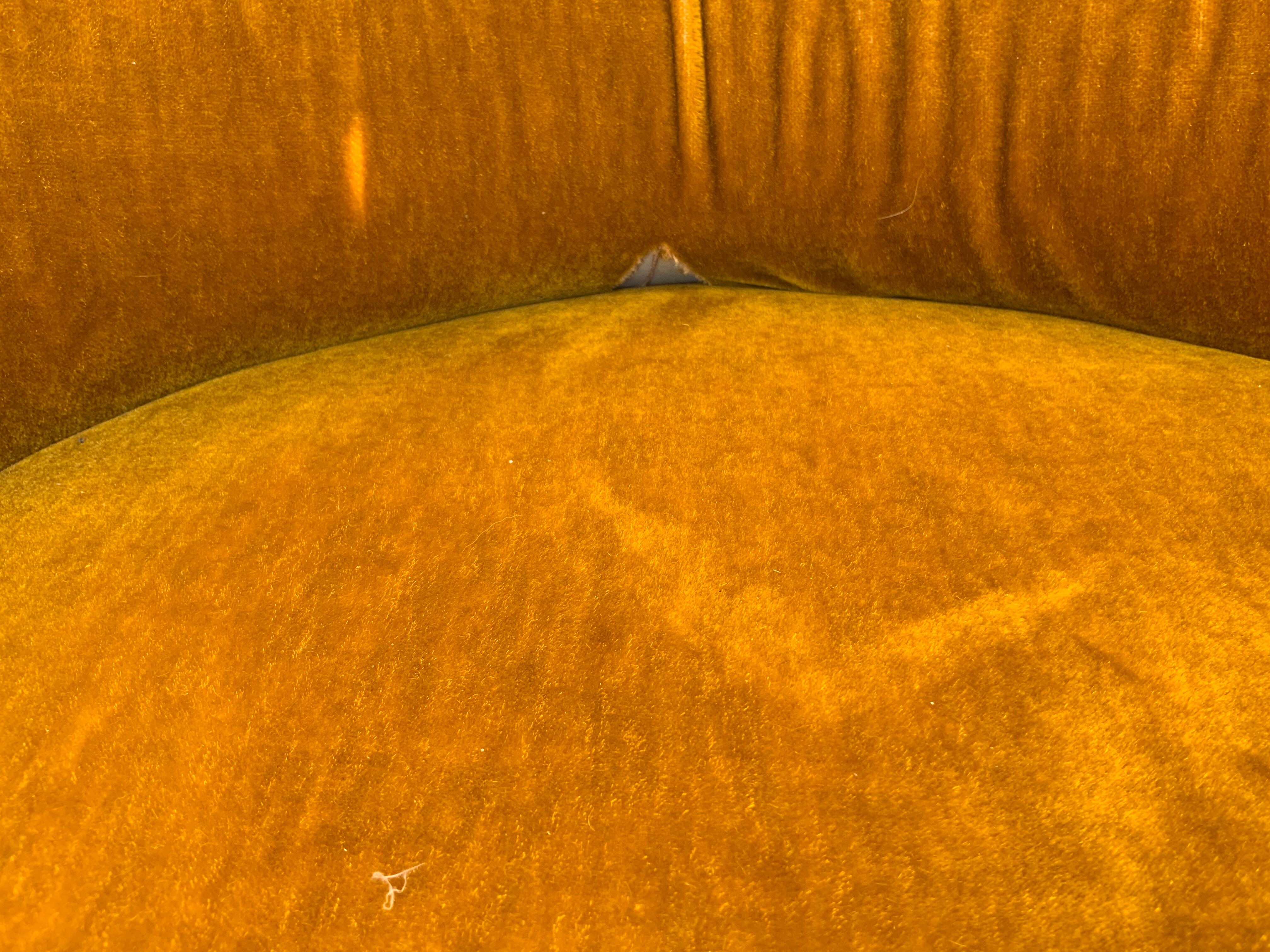 Velvet toad armchair