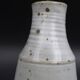 Sandstone vase with brown speckled decoration on a grey background - Bottle shape - Circa 1970 - Signed