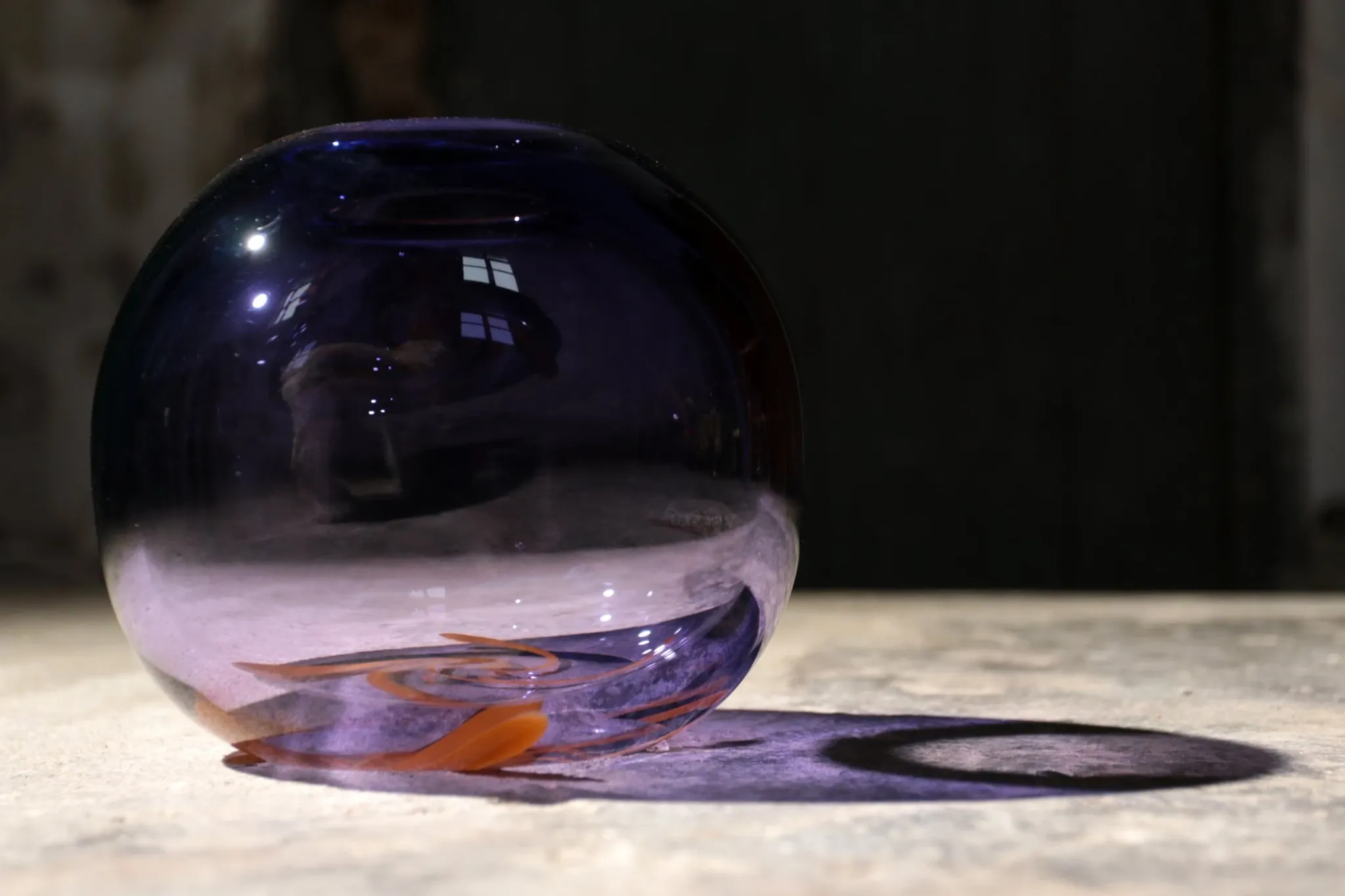 Unica thick-walled vase Roel Olivier Leerdam glass