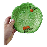 Vintage carlton ware cabbage and tomato slush plate made in england d 18.5 cm