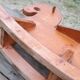 Rocking horse in raw and glazed wood