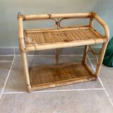 Vintage rattan shelf