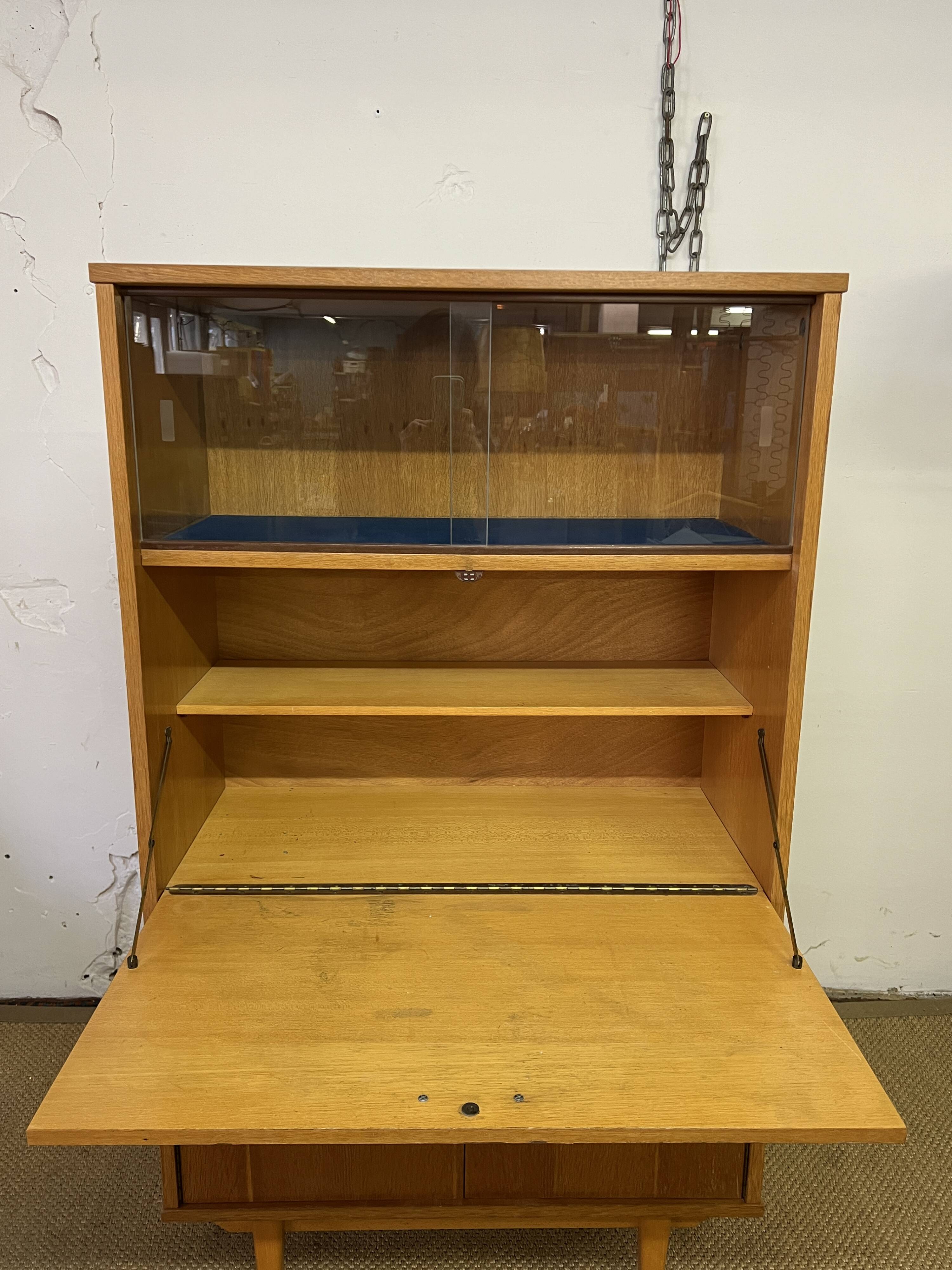 Small vintage secretary cabinet
