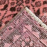 Vintage Pink & Brown Bordered Style Rug, 203x299Cm