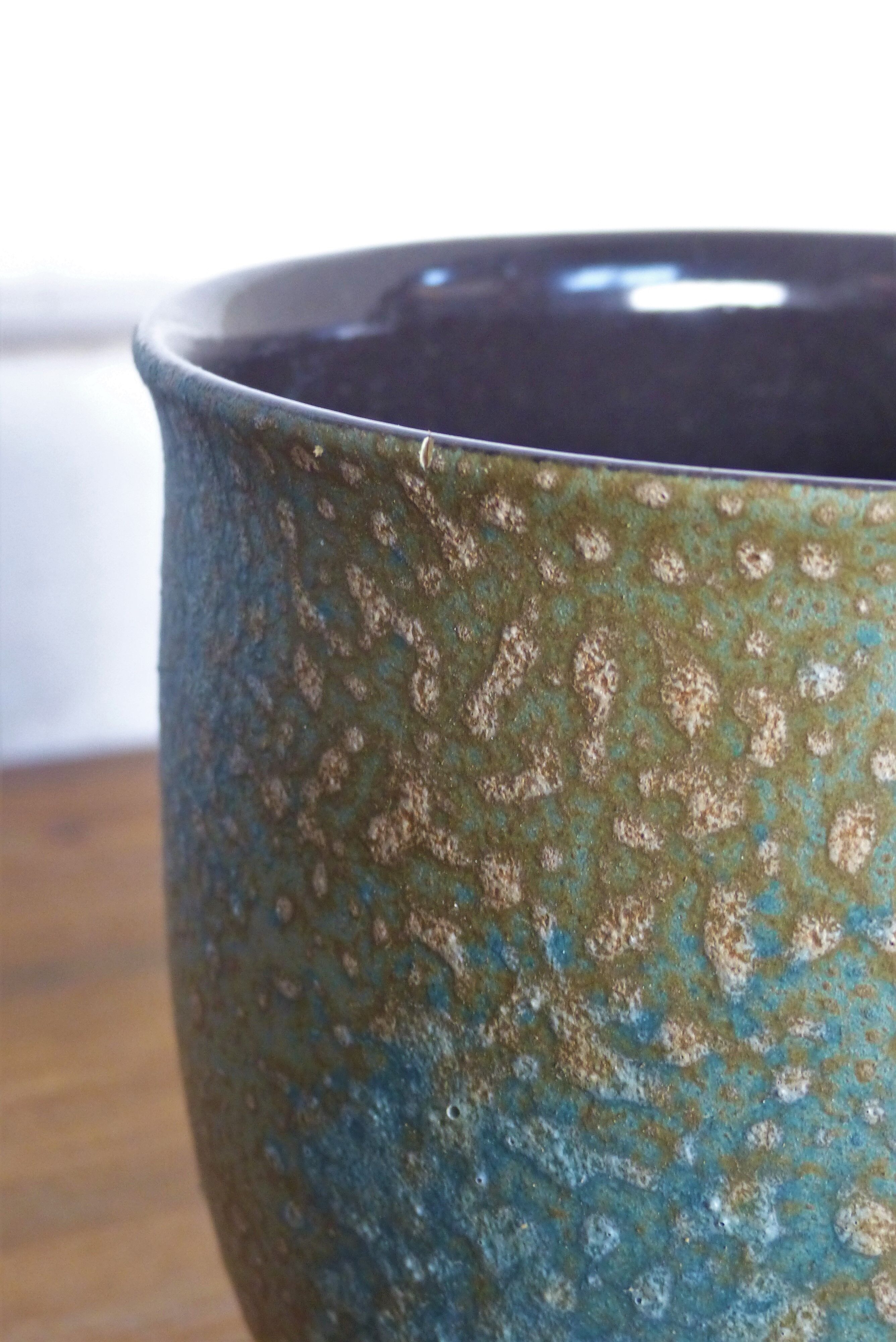 West Germany vintage ceramic pot cover