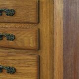 Vintage Danish 1967 4-Drawer Dresser in Oak