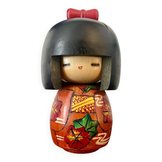 Statuette - Japanese wooden doll - Kokeshi