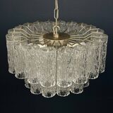 Mid-Century Murano glass chandelier Tronchi by Toni Zuccheri for Venini, Italy, 1960s