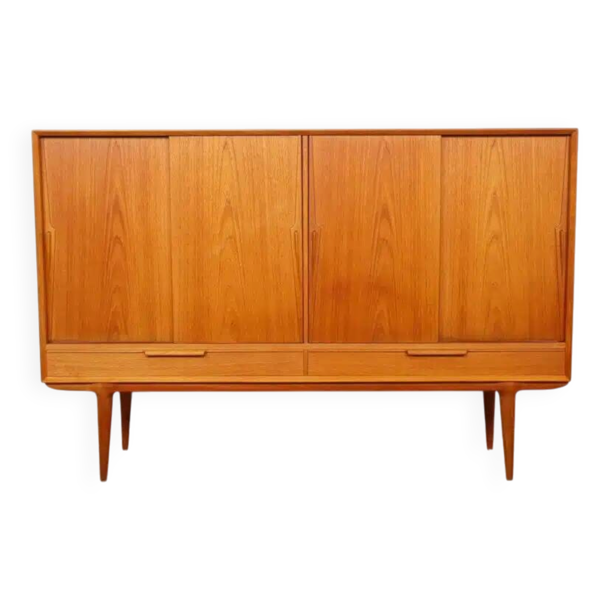 Vintage cabinet | Danish design | sliding doors | Gunni Omann | 180 cm