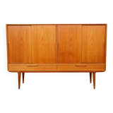 Vintage cabinet | Danish design | sliding doors | Gunni Omann | 180 cm