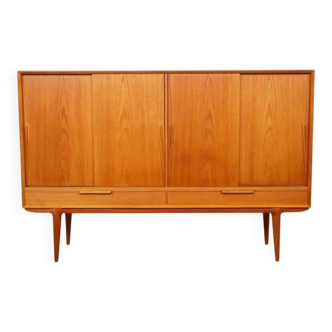 Vintage cabinet | Danish design | sliding doors | Gunni Omann | 180 cm