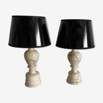 Pair of bedside lamps