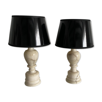 Pair of bedside lamps