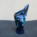VASE SOLIFLOR VALLAURIS OR POT A PENS SHELL SHAPE