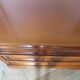 large curved chest of drawers - solid wood - cherry - 4 drawers - Louis Philippe
