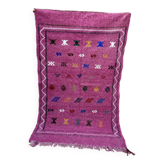Moroccan Hanbel kilim rug, velvet rug, Moroccan Hanbel, Moroccan rug, Moroccan carpet.