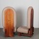 Paire de fauteuils hauts des années 1970