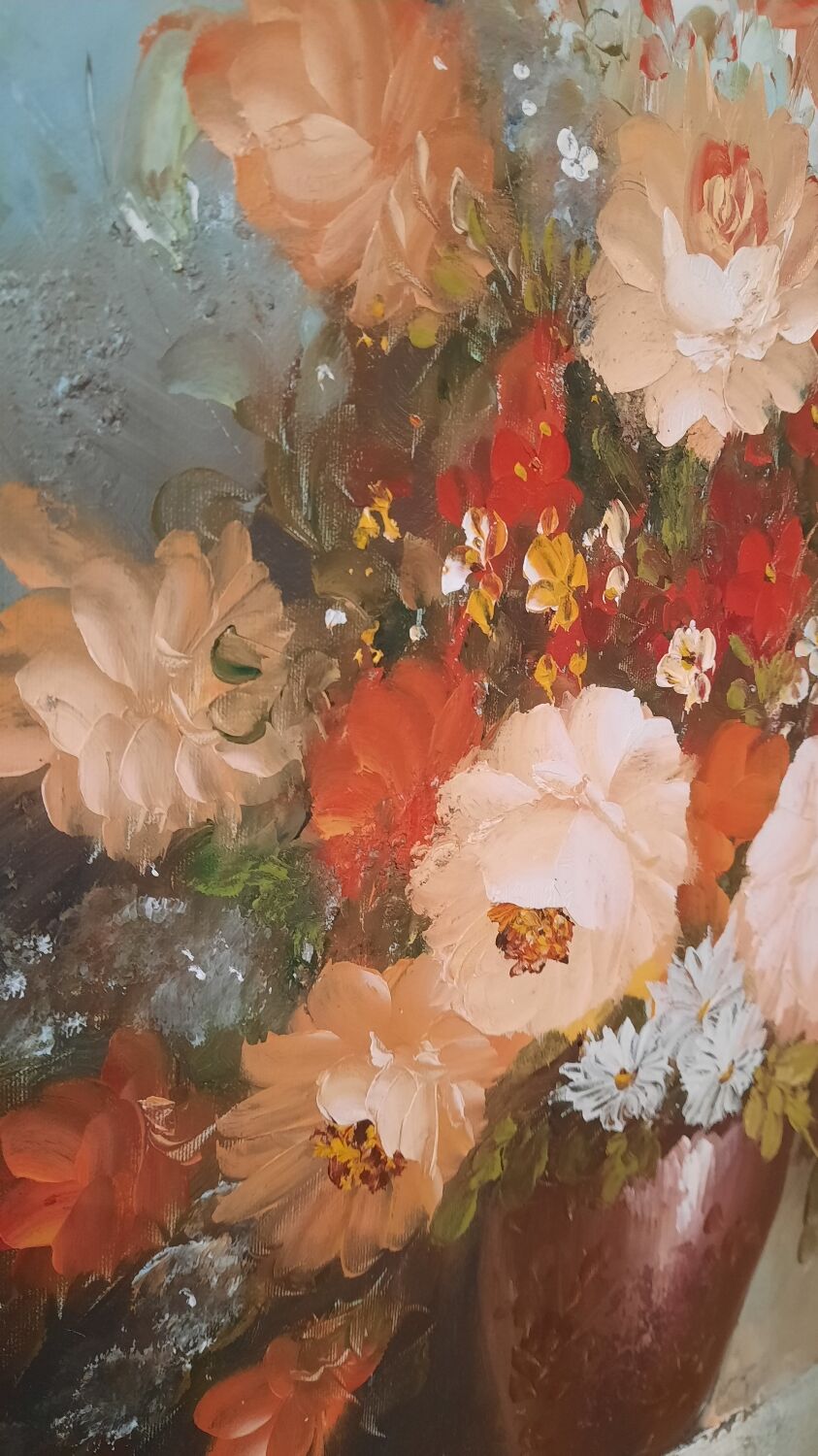 Painting bouquet of flowers