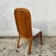 Suite of four chairs and two bamboo chairs